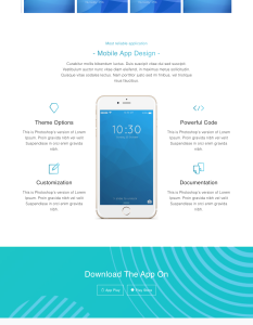 Template App landing page 1