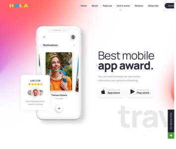 Template App landing page 2