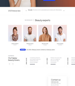 Template salon làm đẹp 1