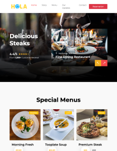 Template 198 - Quán ăn - Món ăn