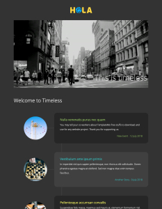 Template 455 - Timeless - Mẫu Website Blog Thanh Lịch và Hiện Đại
