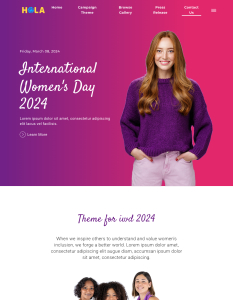 Template 478 - Women’s Day - Thiết Kế Sự Kiện Đầy Cảm Hứng