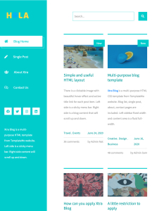 Template 481 - Xtra Blog - Phong Cách Blog Hiện Đại & Tinh Tế